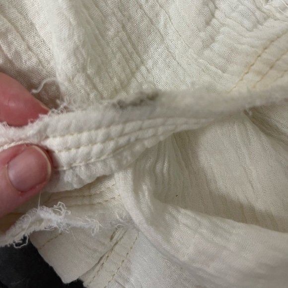 Free People We the Free Oversized Cardiff Top Optic White XS NWT - Picture 16 of 16